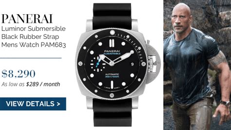 panerai dwayne johnson|panerai movie watches.